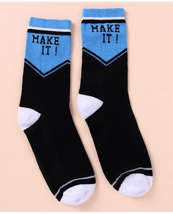 Pine Kids Cotton Knit Ankle Length Color Block Sport Theme Socks Pack Of 3 (Color May Vary)