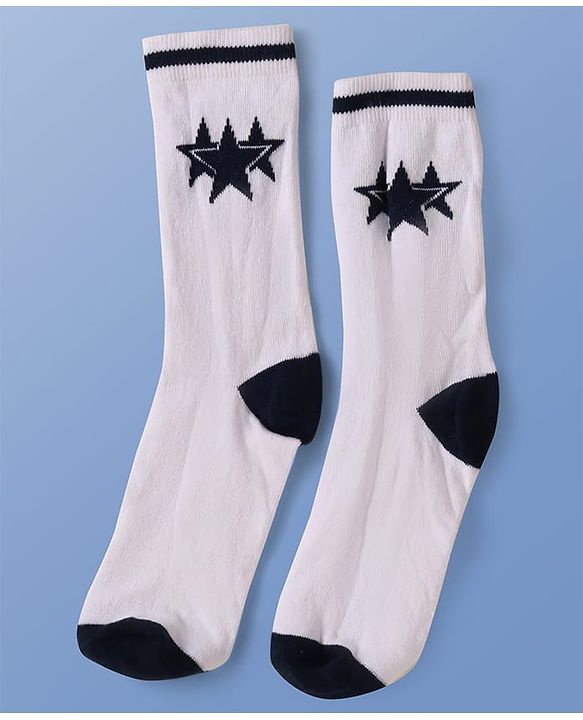 Pine Kids Knit Ankle Length Socks with Star Design Pack of 5 (Color May Vary)
