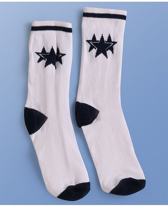 Pine Kids Knit Ankle Length Socks with Star Design Pack of 5 (Color May Vary)