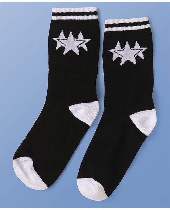Pine Kids Knit Ankle Length Socks with Star Design Pack of 5 (Color May Vary)
