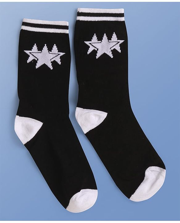 Pine Kids Knit Ankle Length Socks with Star Design Pack of 5 (Color May Vary)