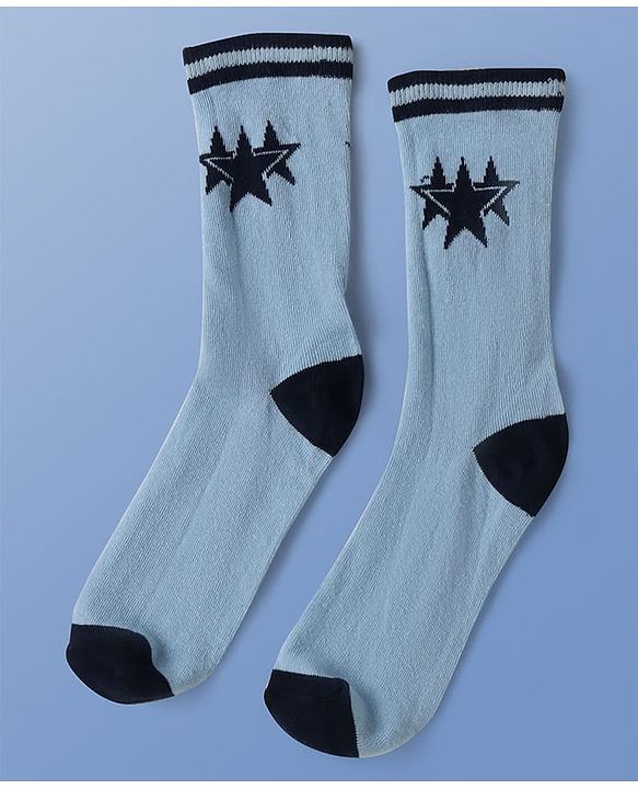 Pine Kids Knit Ankle Length Socks with Star Design Pack of 5 (Color May Vary)