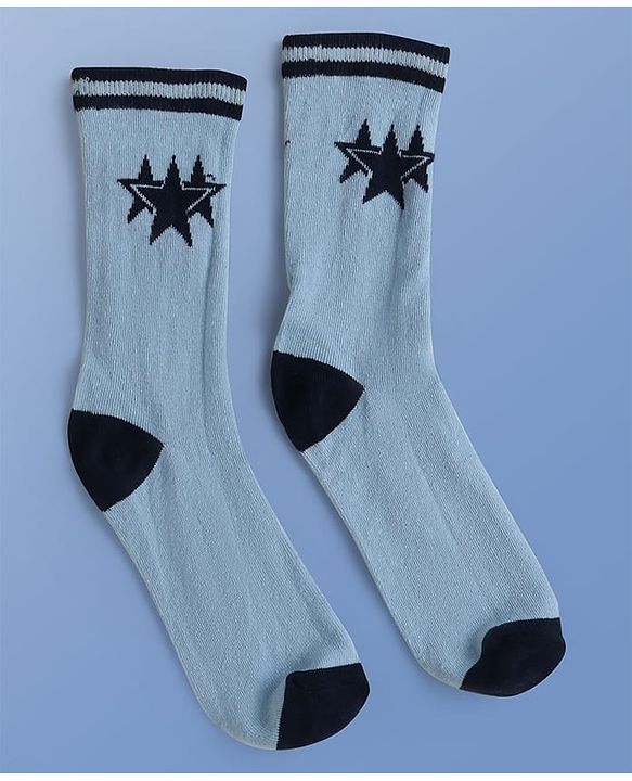 Pine Kids Knit Ankle Length Socks with Star Design Pack of 5 (Color May Vary)