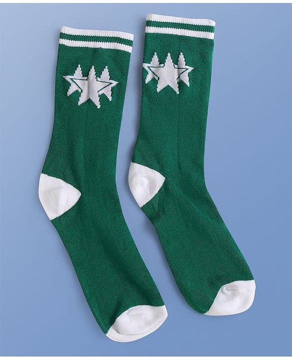 Pine Kids Knit Ankle Length Socks with Star Design Pack of 5 (Color May Vary)