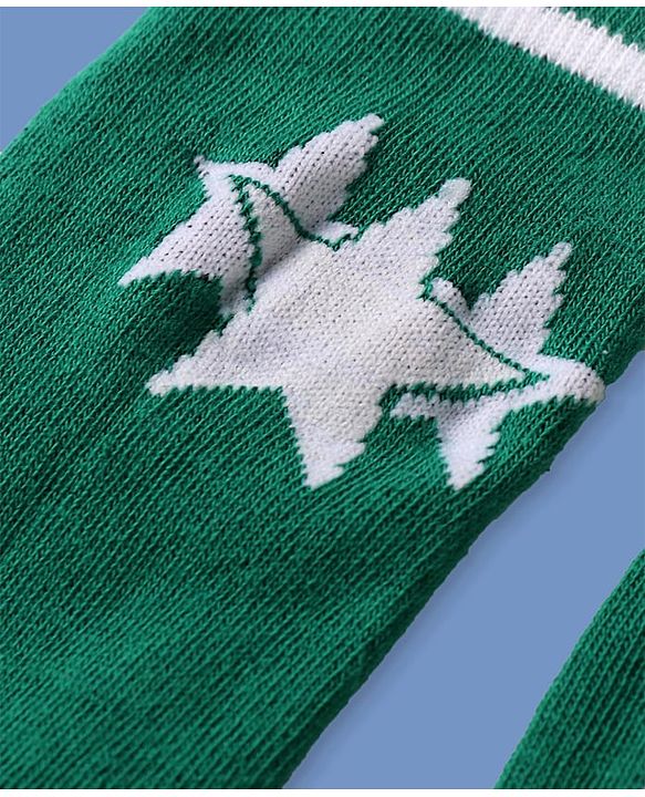 Pine Kids Knit Ankle Length Socks with Star Design Pack of 5 (Color May Vary)