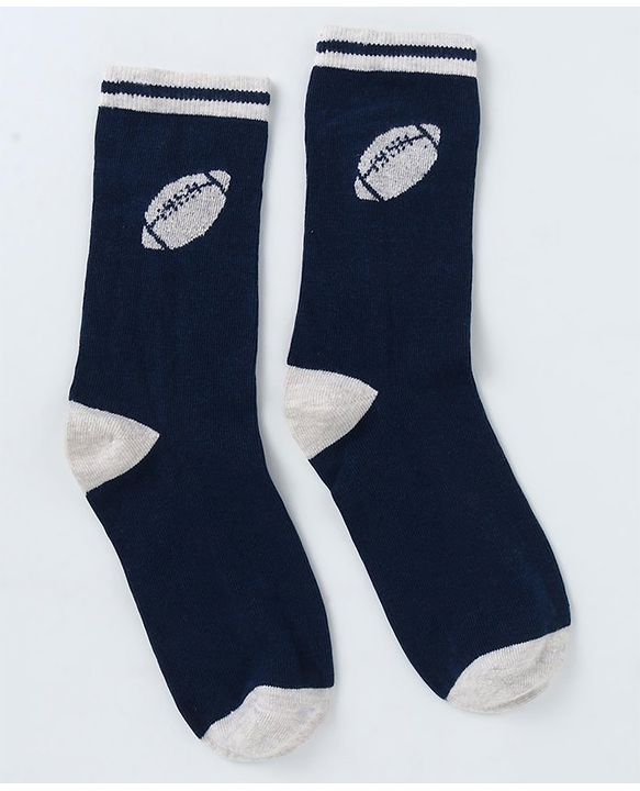 Pine Kids Cotton Knit Ankle Length Sport Theme Socks Pack Of 5 (Color May Vary)