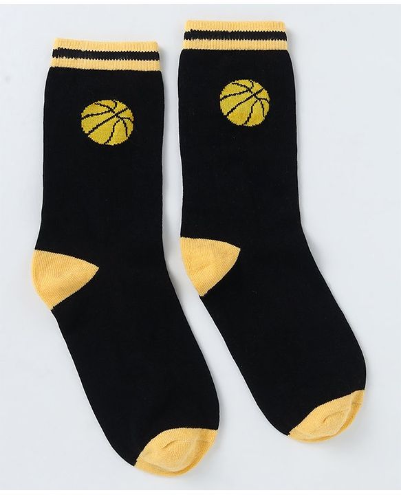 Pine Kids Cotton Knit Ankle Length Sport Theme Socks Pack Of 5 (Color May Vary)