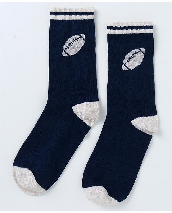 Pine Kids Cotton Knit Ankle Length Sport Theme Socks Pack Of 5 (Color May Vary)