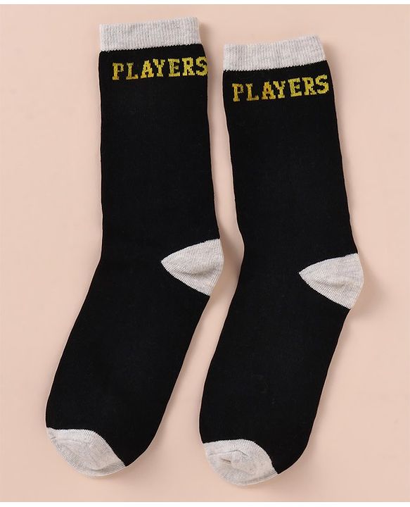Pine Kids Cotton Knit Ankle Length Sport Theme Socks Pack Of 3 (Color May Vary)