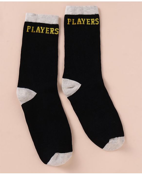 Pine Kids Cotton Knit Ankle Length Sport Theme Socks Pack Of 3 (Color May Vary)