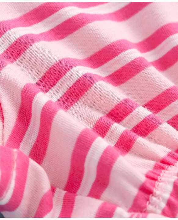 Pine Kids Cotton Lycra Knit Stripes & Polka Dot Printed Bloomers Pack of 3 (Colour & Print May Vary)