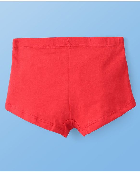 Pine Kids Cotton Lycra Knit Panties with Floral Print  & Bow Applique Pack of 3 (Colour May Vary )