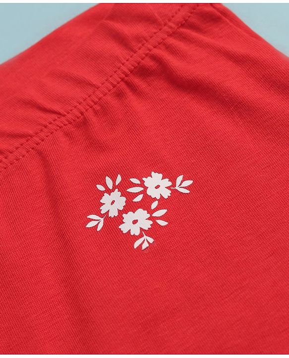 Pine Kids Cotton Lycra Knit Panties with Floral Print  & Bow Applique Pack of 3 (Colour May Vary )