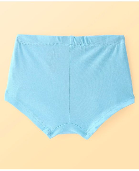 Pine Kids Cotton Lycra Knit Hipster Panties with Hearts Print & Bow Applique Pack of 3 (Colour May Vary)