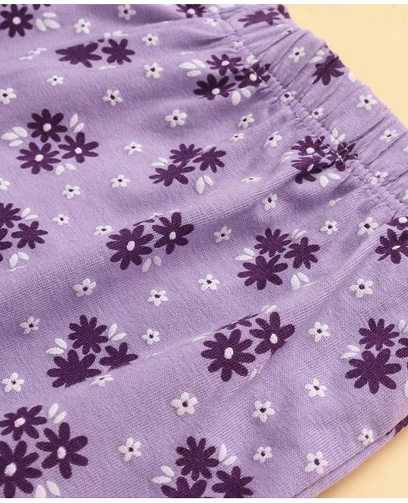 Pine Kids Cotton Lycra Knit Stripes & Floral Printed Bloomers Pack of 3 (Colour May Vary)
