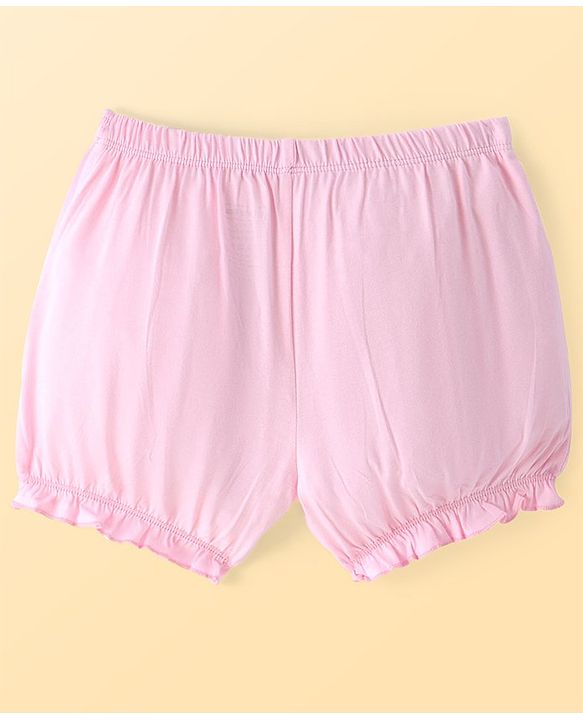 Pine Kids Cotton Lycra Knit Bloomer with Floral Print Pack of 3 - ( Color May Vary )