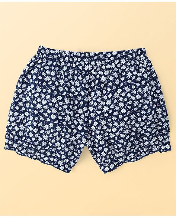 Pine Kids Cotton Lycra Knit Bloomer with Floral Print Pack of 3 - ( Color May Vary )