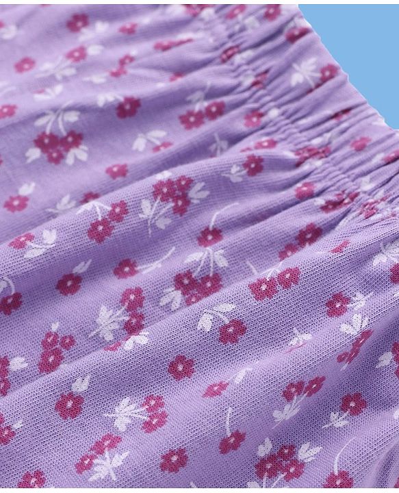 Pine Kids Cotton Lycra Knit Floral Printed Bloomers Pack of 3 (Colour May Vary)