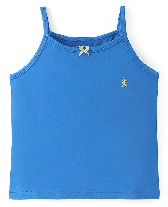 Pine Kids Cotton Lycra Singlet Sleeves Solid Slips Pack of 3 - Multicolour