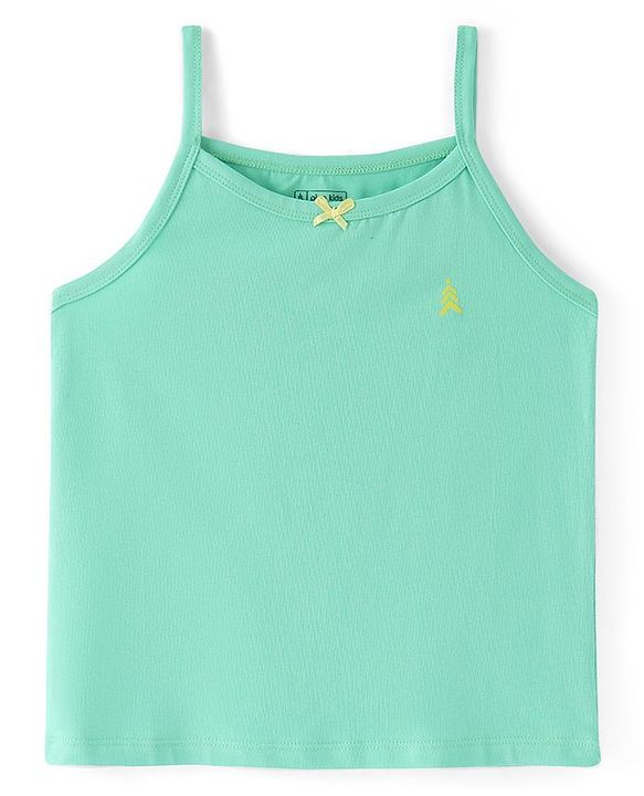 Pine Kids Cotton Lycra Singlet Sleeves Solid Slips Pack of 3 - Multicolour