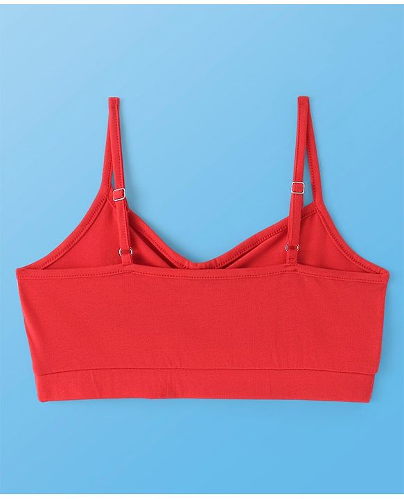 Pine Kids Cotton Sleeveless Bralettes With Floral Print Pack of 3 (Colour May Vary)