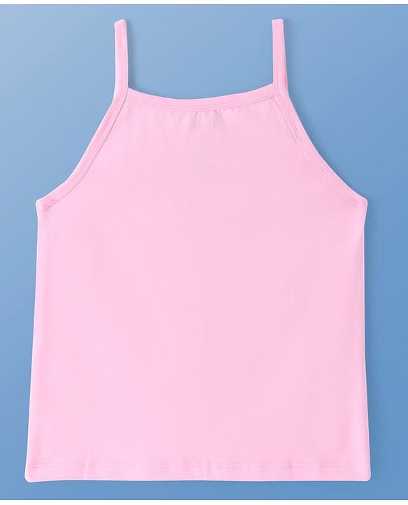 Pine Kids Cotton Lycra Knit Singlet Sleeves Slips With Floral Print Pack of 3 (Colour May Vary)