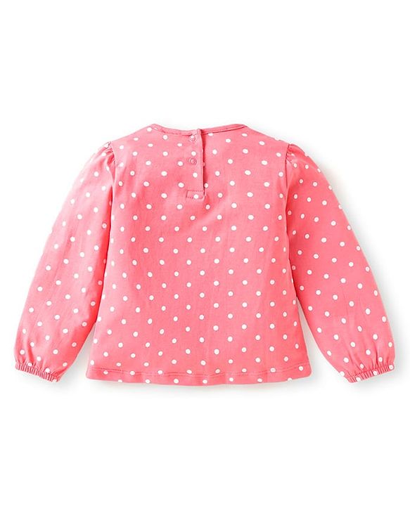 Babyhug Single Jersey Knit Dungaree & T-Shirt With Floral & Animal Embroidery - Pink & Navy