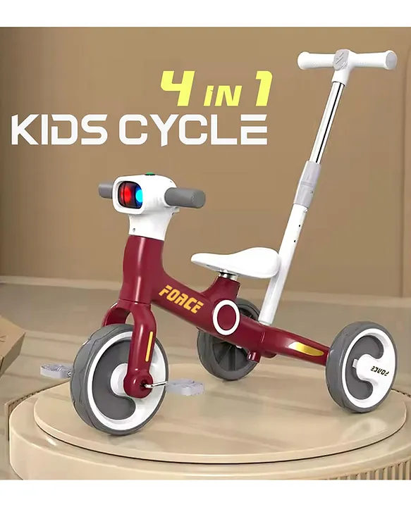 Giggle Rider 4-IN-1 Force Trike cum Convertible Balance Bike with