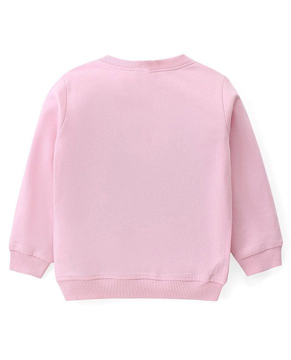 Babyhug Cotton Knit Full Sleeves Top & Lounge Pants Set With Rainbow Print - Pink & Blue