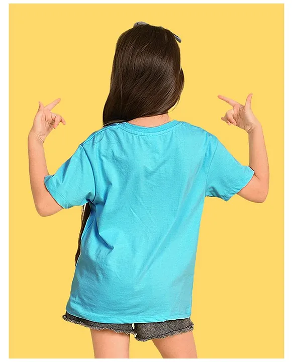 Buy NUSYL Cotton Half Sleeves Love Yourself Text Printed oversized