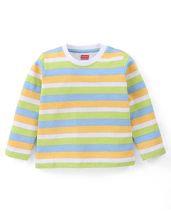 Babyhug Cotton Knit Full Sleeves T-Shirt with Animal & Text Print Pack of 3 - Multicolor