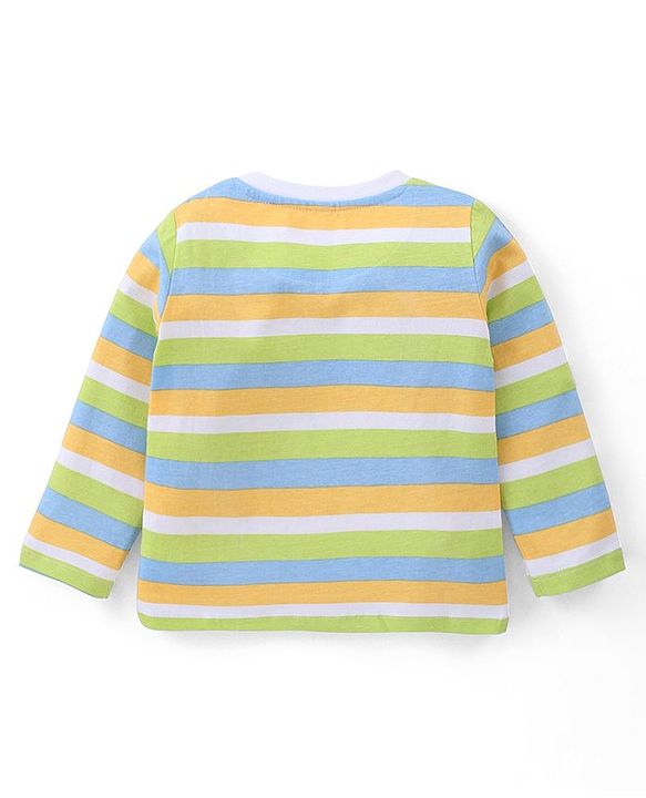 Babyhug Cotton Knit Full Sleeves T-Shirt with Animal & Text Print Pack of 3 - Multicolor