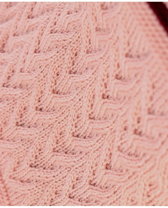 Pine Kids Woollen Knit Soild Winter Caps -  Pink