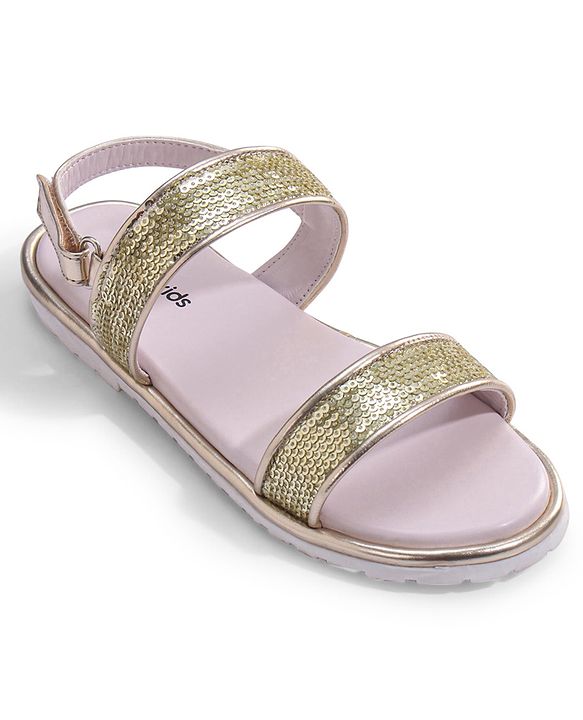 Pine Kids Velcro Closer Sandals with Sequence Design - Lilac