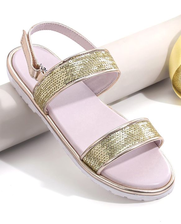 Pine Kids Velcro Closer Sandals with Sequence Design - Lilac