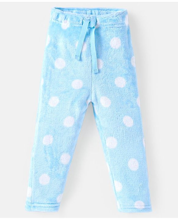 Babyhug Full Sleeves Winter Wear Co-Ord Set With Polka Dots Print - Pink