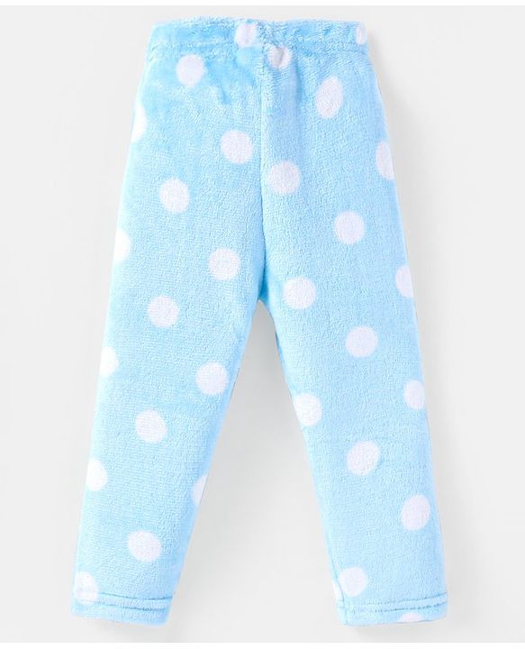 Babyhug Full Sleeves Winter Wear Co-Ord Set With Polka Dots Print - Pink