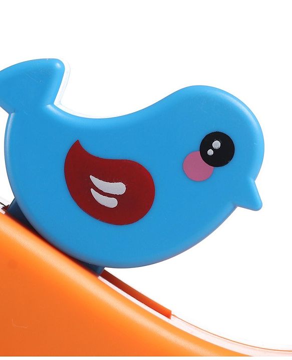 Babyhug Premium Battery Operated Elephant Pull Along Toy With Music & Lights - Orange