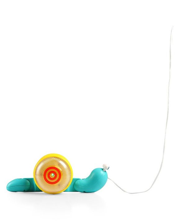 Babyhug Premium Battery Operated Snail Pull Along Toy With Music & Lights - Sky Blue