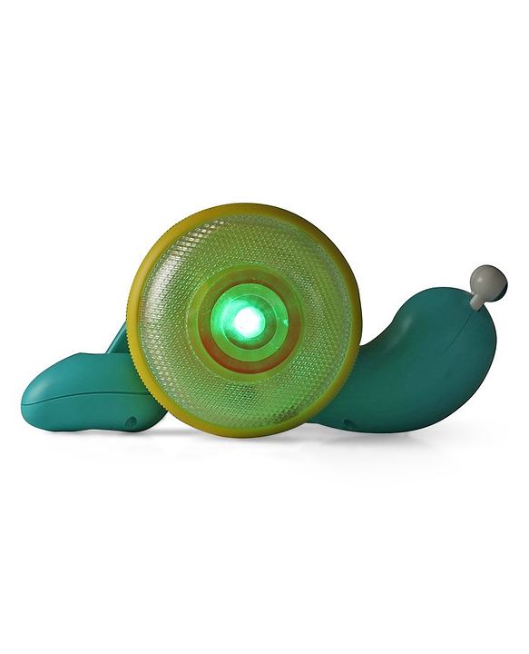 Babyhug Premium Battery Operated Snail Pull Along Toy With Music & Lights - Sky Blue