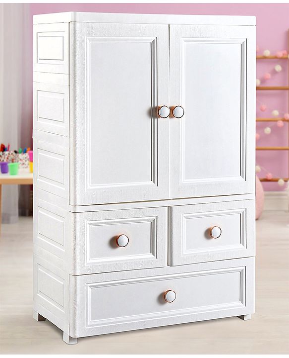 Babyhug 3 Layers High Density Storage Cabinate - White