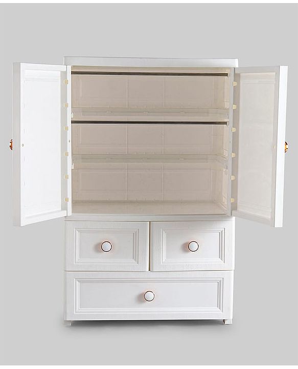 Babyhug 3 Layers High Density Storage Cabinate - White