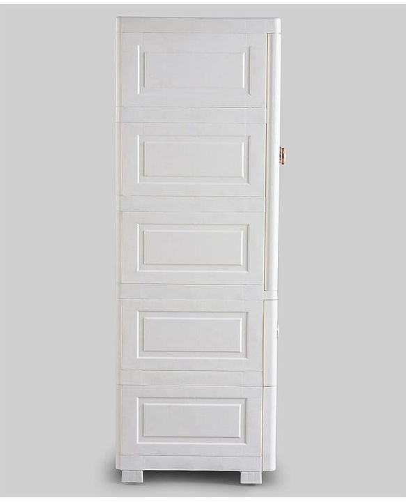 Babyhug 3 Layers High Density Storage Cabinate - White