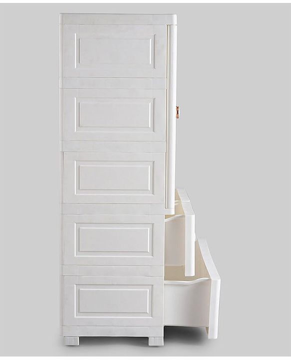 Babyhug 3 Layers High Density Storage Cabinate - White