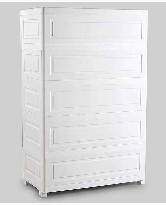 Babyhug 3 Layers High Density Storage Cabinate - White
