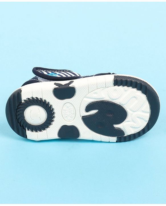 Cute Walk by Babyhug Velcro Closure Sandal with Dino Applique - Blue