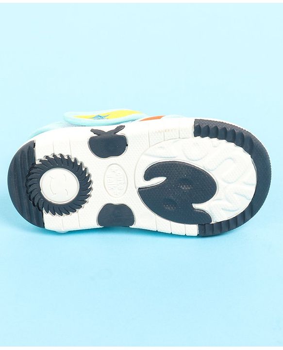 Cute Walk by Babyhug Velcro Closure Sandal with Penguin Applique - Blue