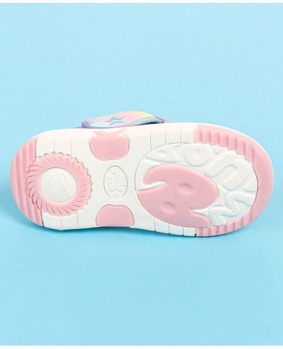 Cute Walk by Babyhug Velcro Closure Sandal with Bow Applique - Multicolor