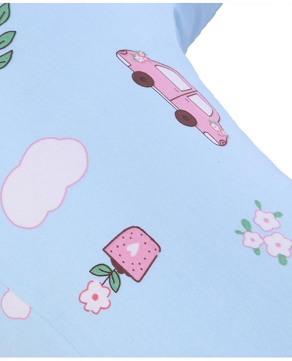 Babyhug Feeding Pillow Bunny Print - Pink | Fits upto waist size 36 inches