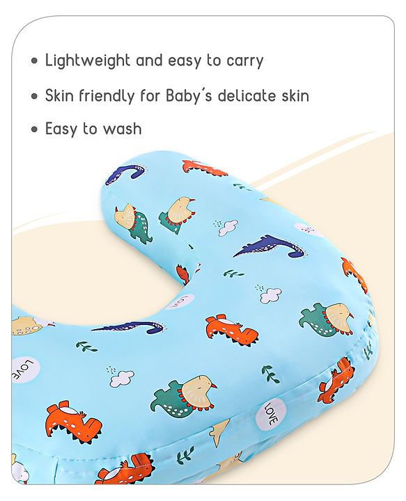Babyhug Feeding Pillow Bunny Print - Pink | Fits upto waist size 36 inches